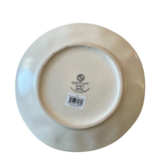 Spectrum Designz Christmas Holly Berry Salad Plates 9in Ceramic Set of 4 NEW - Picture 7 of 15